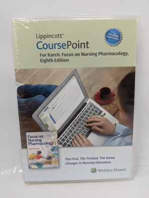 Lippincott CoursePoint Focus On Nursing Pharmacology 8th Ed 1 Year Access Code
