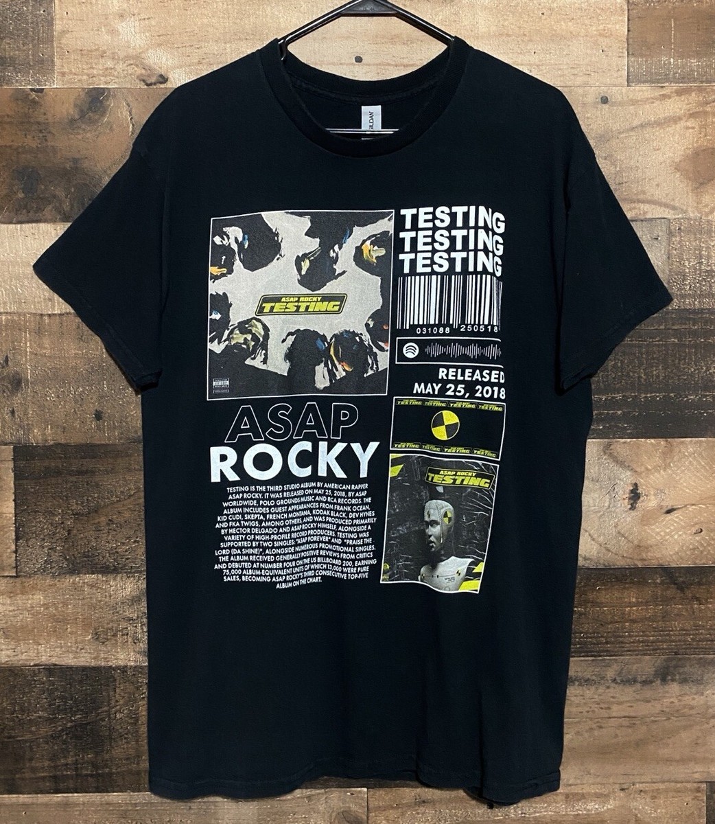ASAP Rocky Testing Album Release T-Shirt Size L | eBay