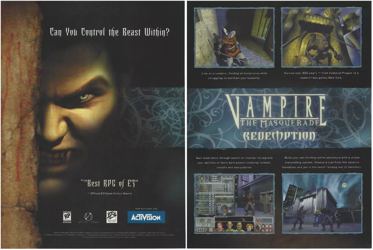 Vampire The Masquerade Redemption : Activision : Free Download