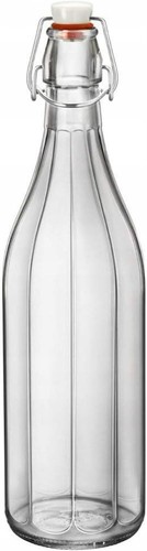 1L Flasche mit Bügelverschluss Milchflasche Weinflasche Glasflasche Likörflasche - Bild 6 von 8