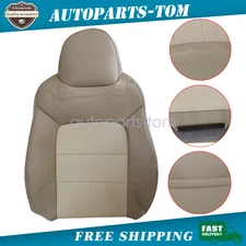 Fits 2003-2006 Ford Expedition Driver Top Replacement Leather AC Seat Cover Tan