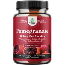 Advanced Antioxidant Superfood Pomegranate Supplement for Heart Health 120ct