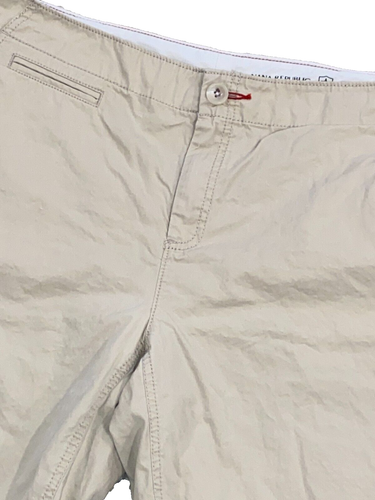 Banana Republic Chino-Shorts vorne flach Damengröße 14 Schrittlänge 10 Zoll beige