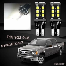 2 x White Backup Reverse Light 921 T15 2835 LED Bulb For 2009 - 2014 Ford F150