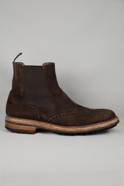 Herren Magnanni Stiefel Braun Leder 42