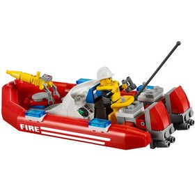 LEGO [City] - Off-Road Fire Truck & Fireboat Building Set - Fire Series (7213)