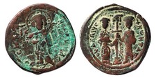 Byzantine Constantine X Ducas AD1059-1067 AE Follis Constantinople Genuine. RARE