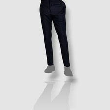  135 Alfani Men's Blue Diamond Grid Slim-Fit Tuxedo Dress Pants Size 32W 32L