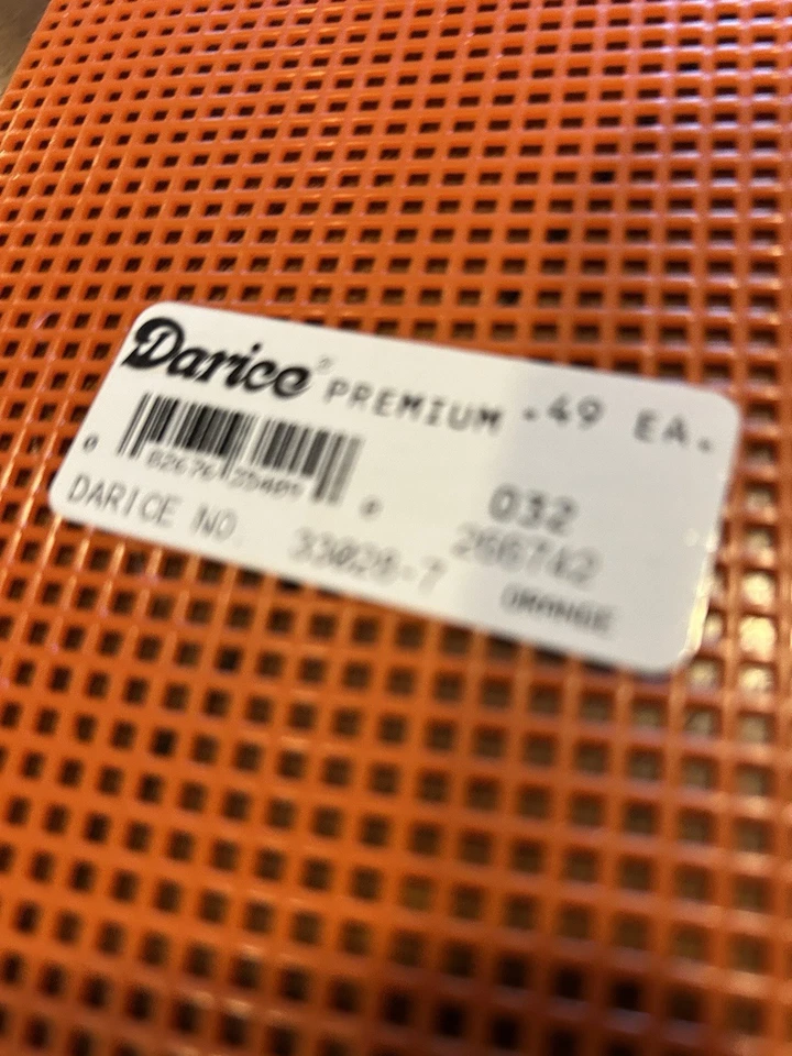 Hojas de lona de malla de plástico, 12 hojas, azul real, negro y naranja, 7 mallas Foto 4 de 4