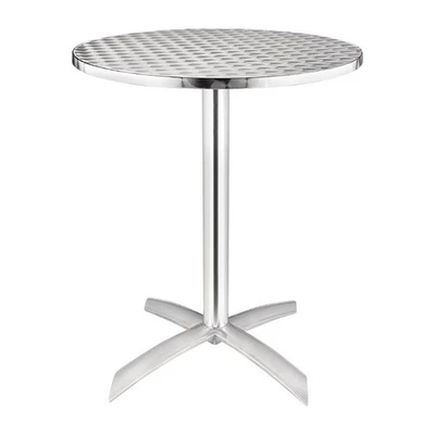 Bolero Runder Klappbarer Tisch Edelstahl, 1 Bein 60Cm - Bild 1 von 4