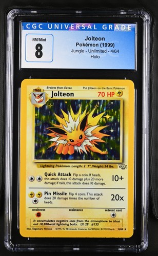 Jolteon (Unlimited) graded CGC 8 for sale on eBay