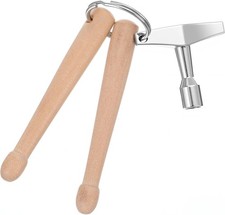 Mini Drumsticks Drum Key Keychain Percussion Tool, Drum Keys for Tuning Drums, P