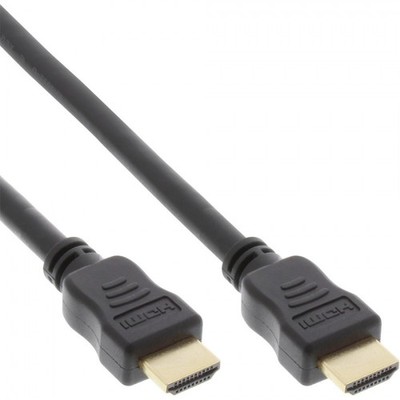 InLine  HDMI -High Speed Kabel mit Ethernet, Premium, 4K2K, schwarz, 0,3 m