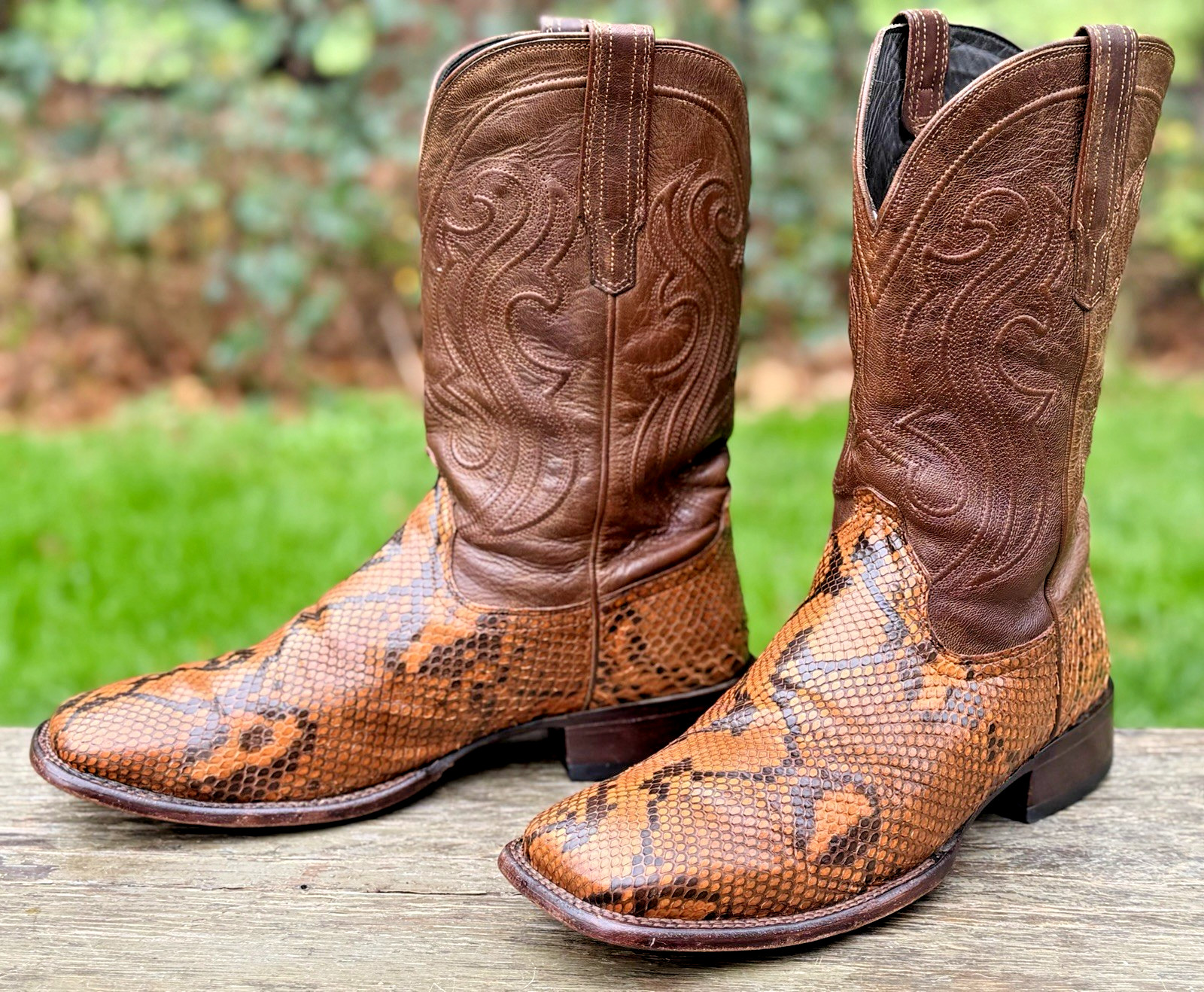 🐍 Tecovas Limited Ed. BLAKE Saddle Python Snake … - image 5