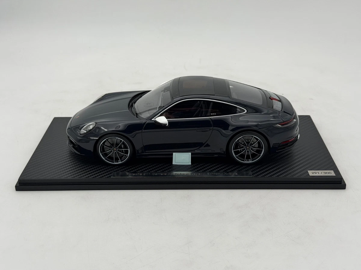 Miniature Minichamps 1/18 – Porsche Carrera 4S 2019 Blue Metallica, Bad Boys, Occasion