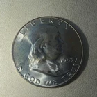 1953 Franklin Half Dollar 50C Silver Coin US 0.9 Fineness
