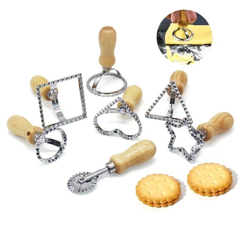 Juego de 3 cortadores de raviolis prensa de pasta kit de accesorios de cocina molde para hacer raviolis