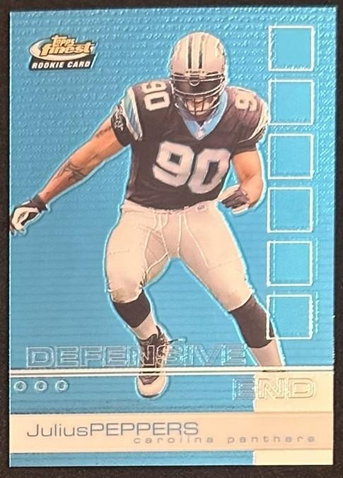 2002 Topps Finest #77 Julius Peppers Rookie RC Card