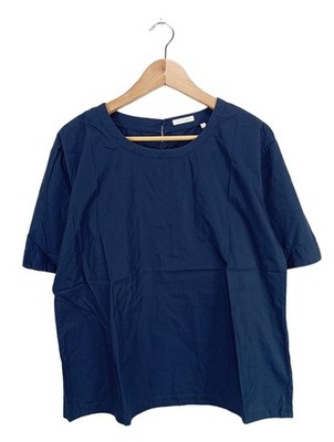 ROBERT FRIEDMAN Kurzarm-Bluse Damen Bluse Gr. DE 36 blau Casual-Look