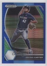 2021 Panini Prizm Draft Picks Blue & Carolina Hyper Irving Carter #PDP152 0v7