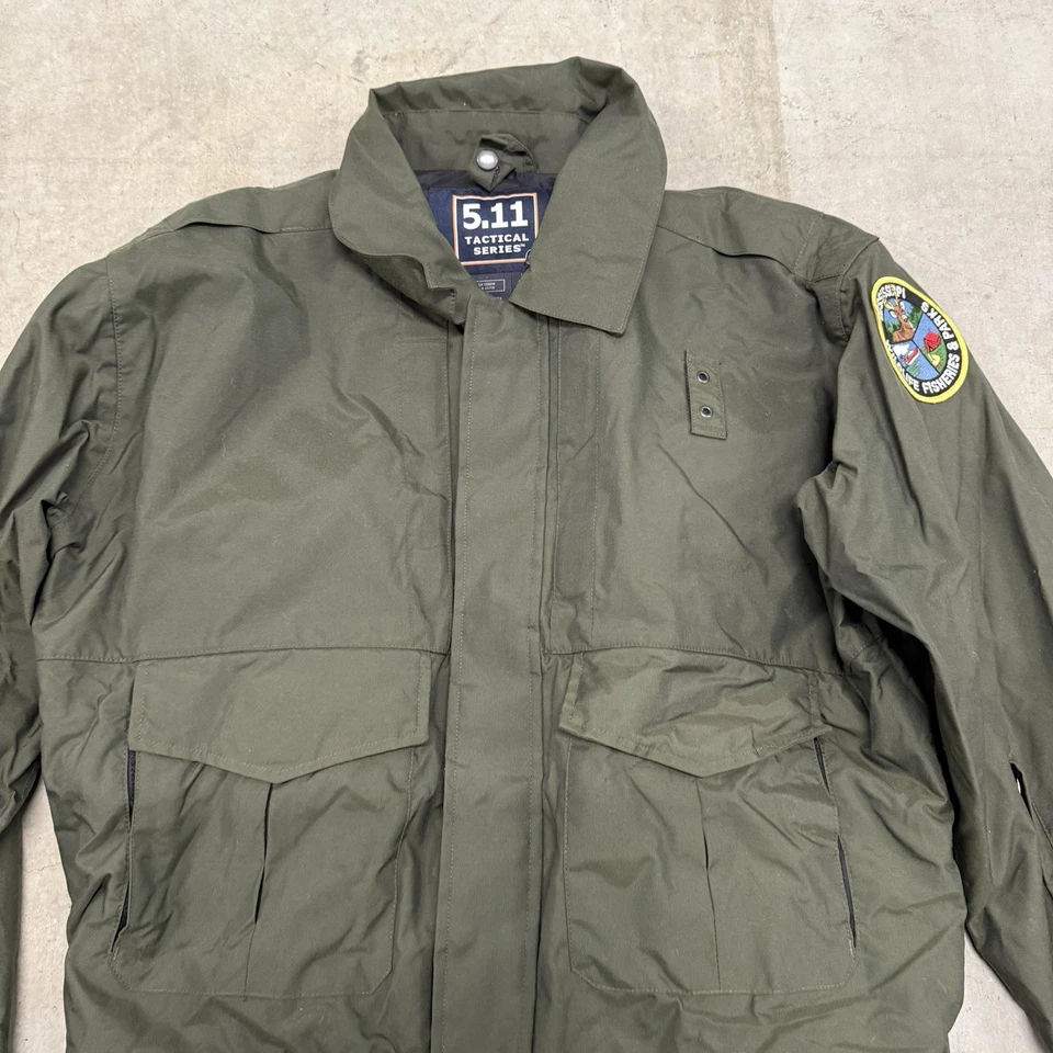 5.11 Tactical 4-in-1 Patrol Bomber Jacket Mens Size Large Green - Image 2 of 4