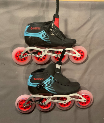 Bont GT4 2PT Inline Speed Skates Size 6, Blue Black, 2PF ABEC7