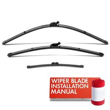 New 3x 26'' & 20'' & 12'' Windshield Wiper Blades for BMW X3 2018-2024 X4 19-24