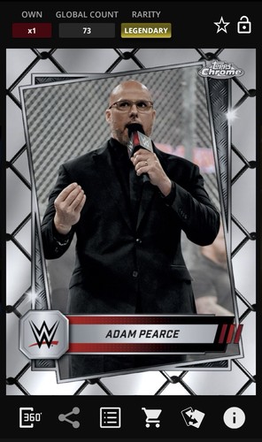 Adam Pearce - Steel Cage - Legendary - Topps Slam WWE Chrome Digital - Picture 1 of 1