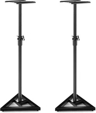 Speaker Stands Pair, Height Adjustable Floor Speaker Stands with Cable Managemen