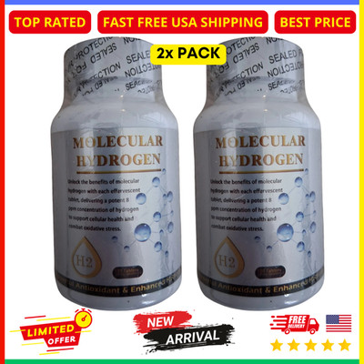 2x Pack Molecular Hydrogen Water Tablets 240 Count Magnesium Energy Hydration