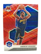 2020-21 Panini Mosaic Andrew Wiggins #43 Red Wave Prizm Golden State Warriors 