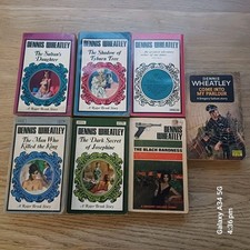 7x Dennis Wheatley Vintage Paperback Book Lot Roger Brook  Black Baroness  1960s