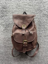 Vintage Leather Craft Authentic School Travel Rucksack Backpack Brown Unisex