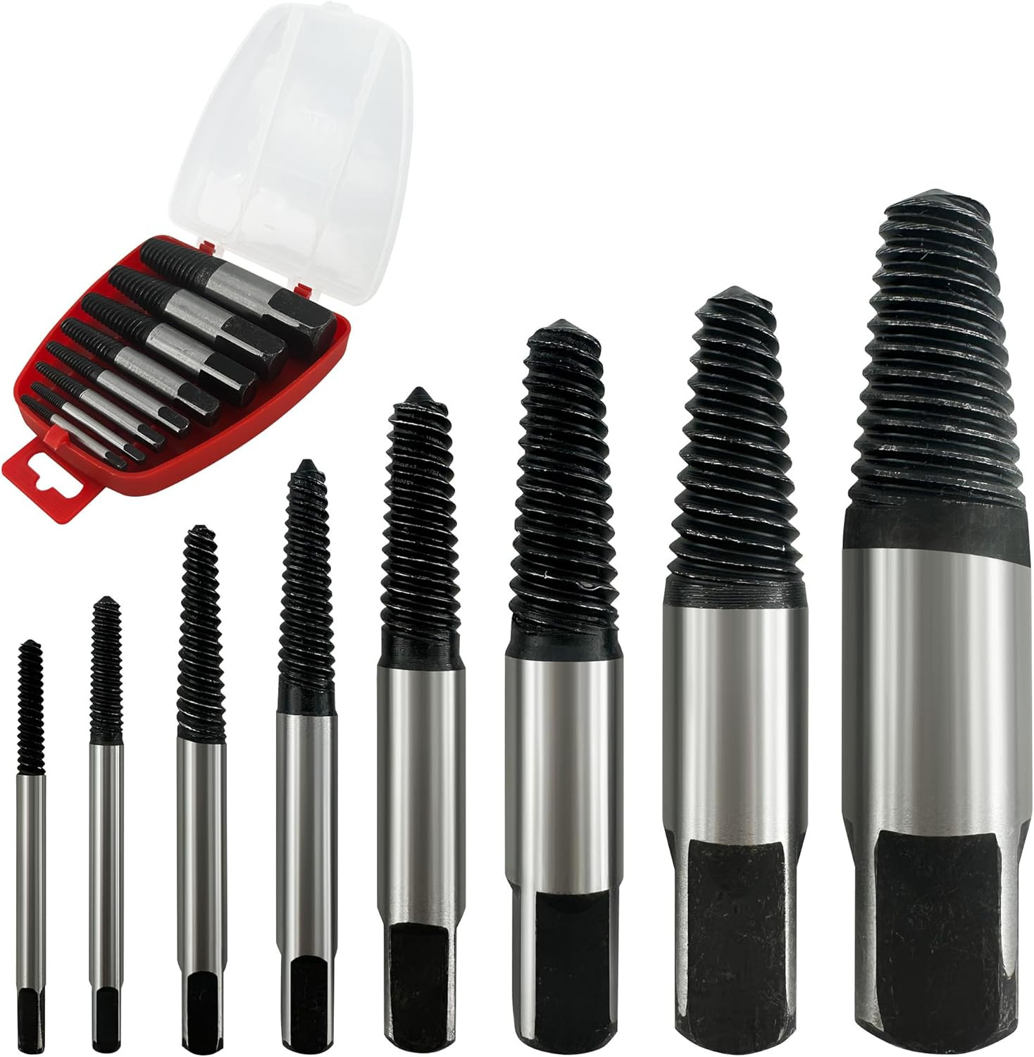 Estrattore Viti Spanate 8pz | Strumento Svitamento Rapido 3mm-19mm