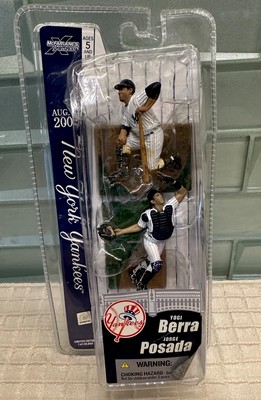 McFarland MLB Sports Picks  2 Pack NY Yogi Berra Jorge Posado Mini Fig 8/27/05