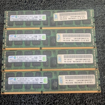 Samsung 32GB DDR3L PC3L-8500R ECC Registered DIMM Server RAM 4x8GB