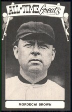 1973-80 TCMA All-Time Greats Postcards #NNO Mordecai Brown