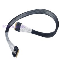 PCIE MCIO 5.0 8I to Slimline SAS 4.0 SFF-8654 8i 74P Data Transfer Cable 0.5/1M