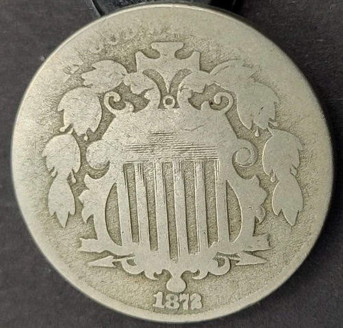 1872 Shield Nickel — photo from another recent sale