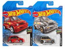Hot Wheels ’85 Honda City Turbo II Lot of 2 Red & Silver HW Race Day 11/250