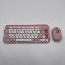 Logitech POP ICON Combo, Bluetooth Keyboard and Mouse Combo - Rose - NO DONGLE