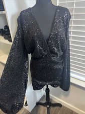 Black Sequins House Of CB Dress