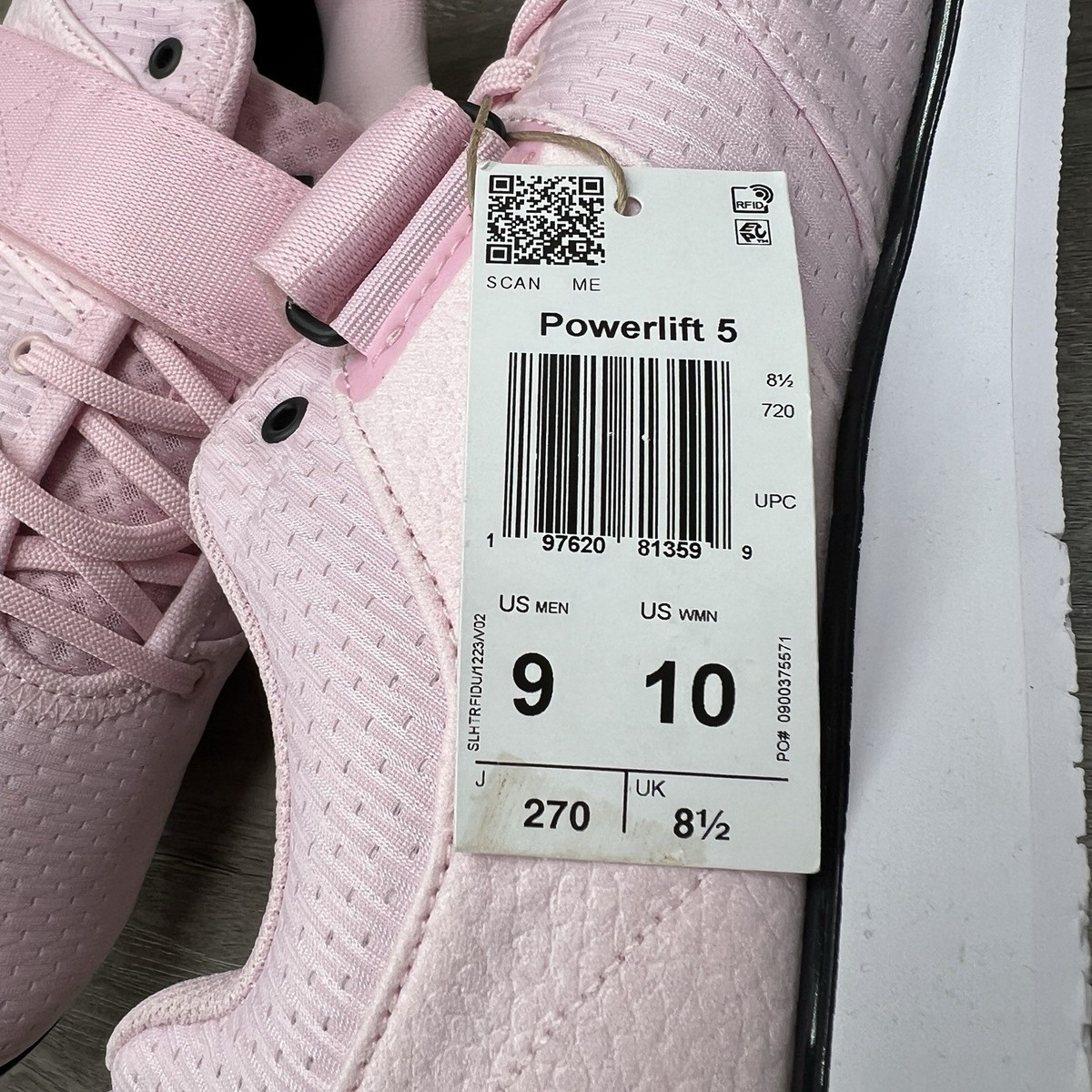 Adidas Powerlift 5 Weightlifting Mens 11.5 Trainers Pink Grey Womens‎ 12.5 Adidas Powerlift 5 Clear Pink / Carbon - Jun 2025 - JP9879  main image 2
