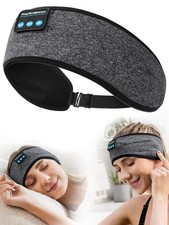 Sports Headband, Adjustable Wireless Headband Headphones, Long Time Play Head...