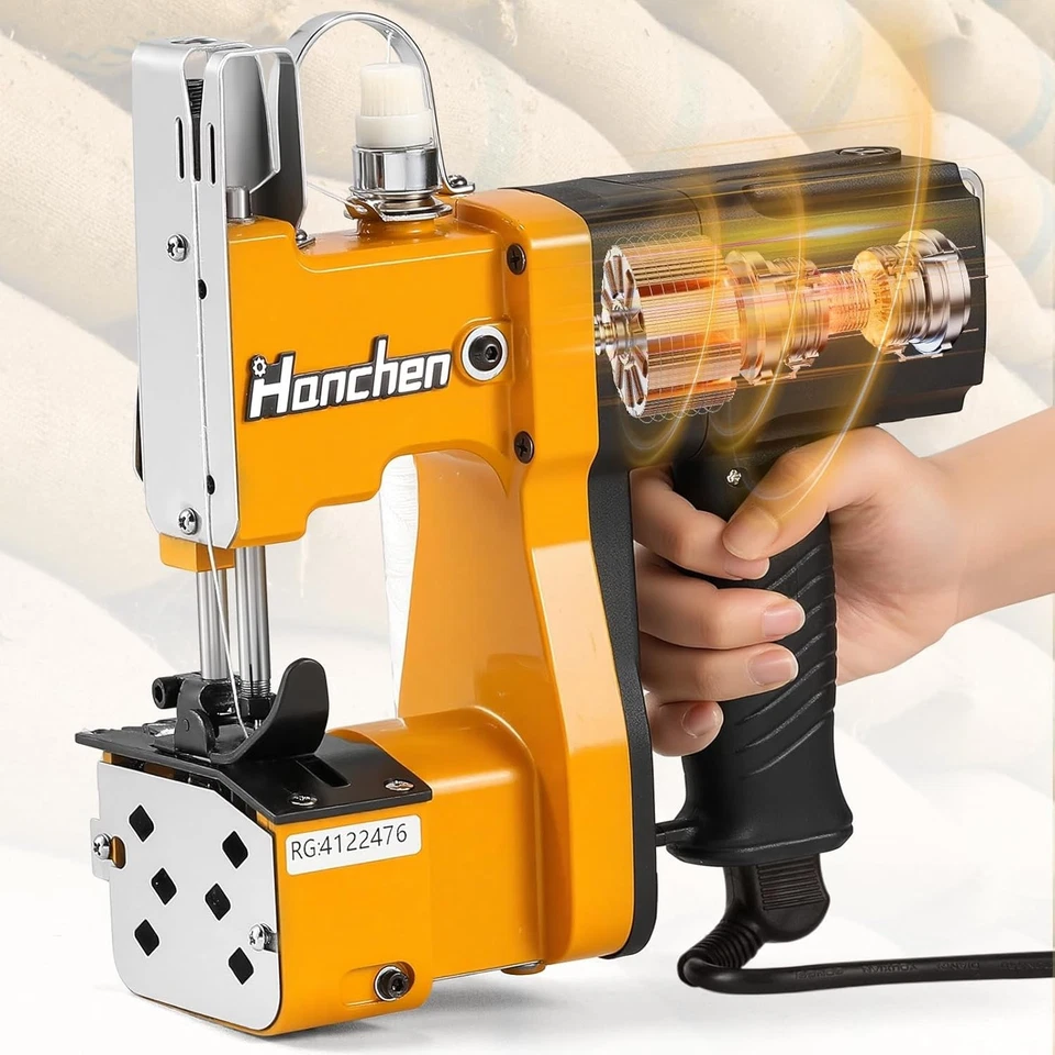 Máquina seladora de sacos elétrica industrial com fio - Design leve e eficiente - Imagem 3 de 4