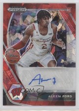 2021-22 Panini Prizm Draft Picks Red Ice Aleem Ford #DP-AFO Auto h7i