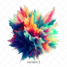 Abstract Color Explosion Wall Art-Digital Image Picture Photo Wallpaper Art