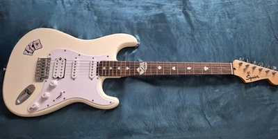 FENDER SQUIER POKER CARDS STRATOCASTER VINTAGE WHITE - Bild 1 von 4