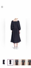 Corey Lynn Calter Anthropologie midi Dress Size Small Black Color NWT