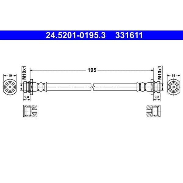 ATE 24.5201-0195.3 Bremsschlauch-image